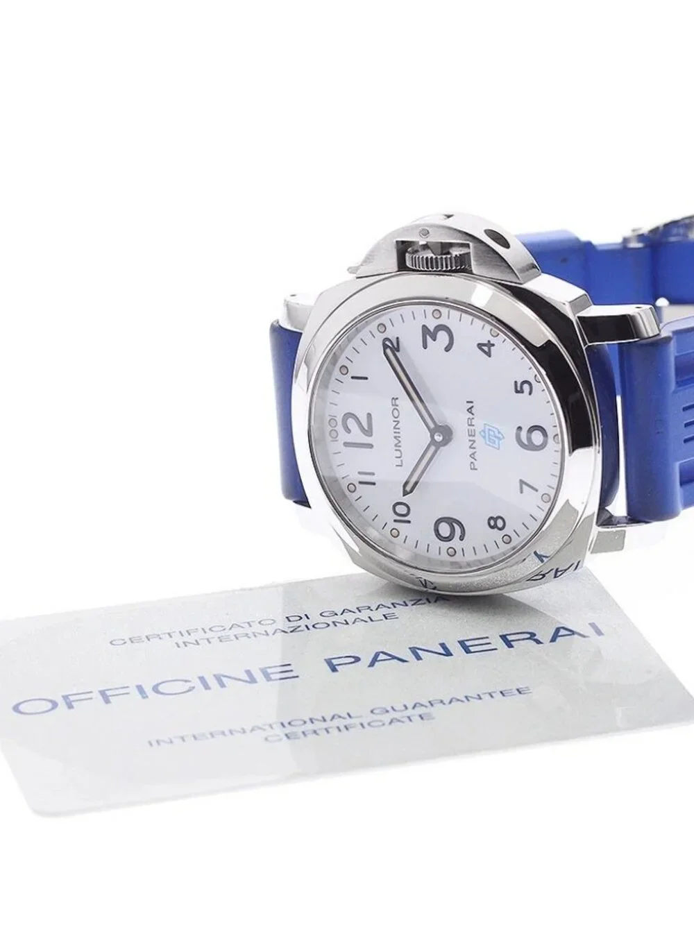 PANERAI Base Logo Acciaio PAM00630 white Dial Hand Winding Men's Watch_966351